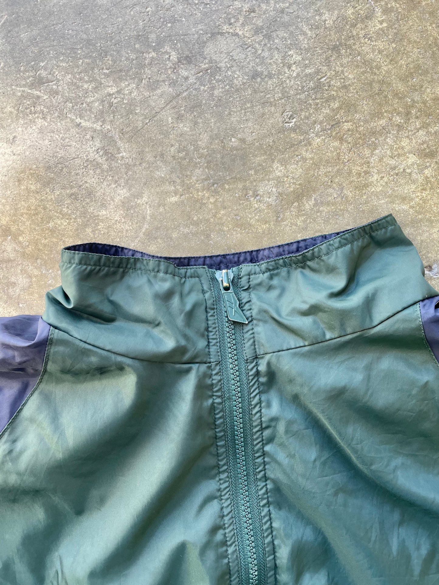 Reebok Vintage Blue/White/Green Track Jacket - L