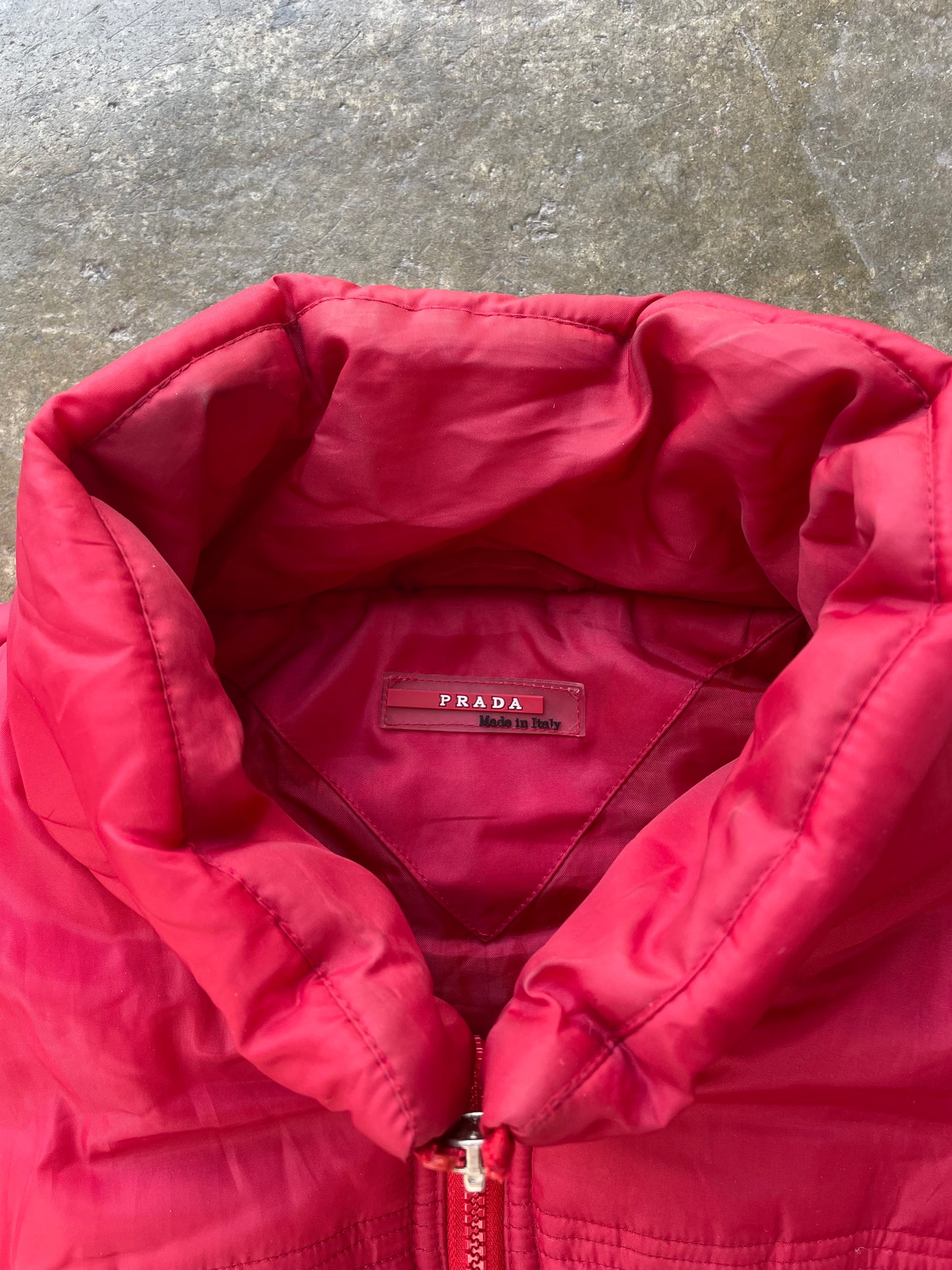 Prada RARE Red Jacket & Vest - L