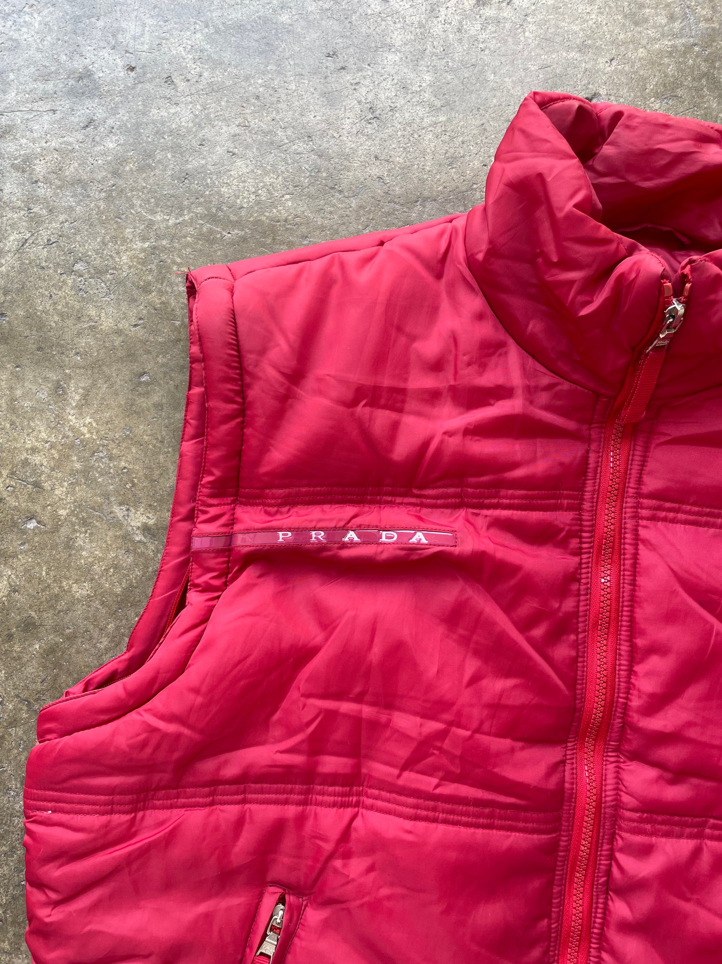 Prada RARE Red Jacket & Vest - L