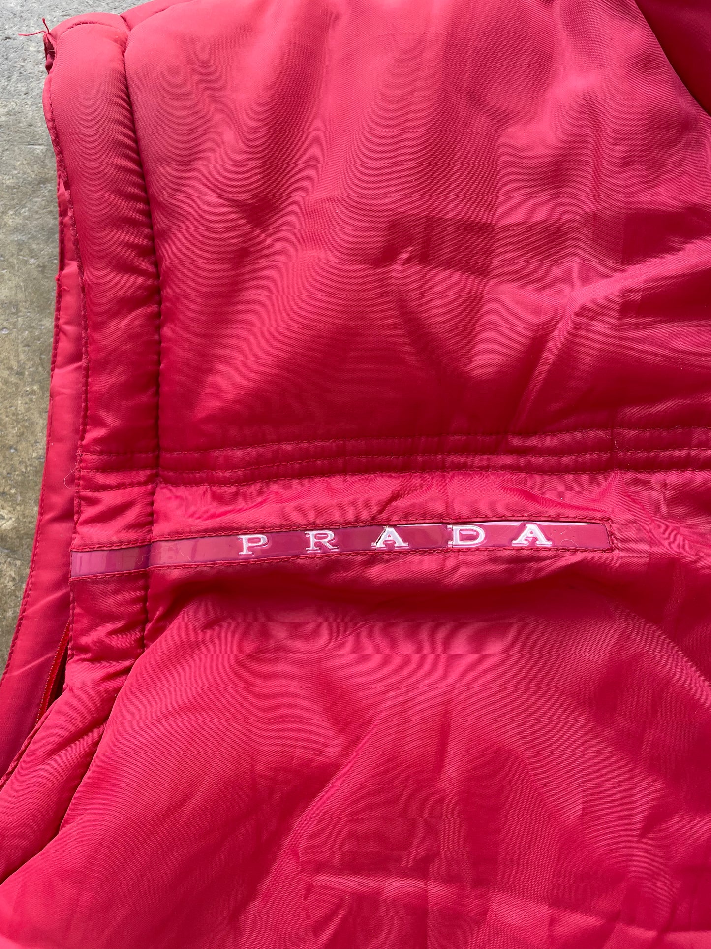 Prada RARE Red Jacket & Vest - L