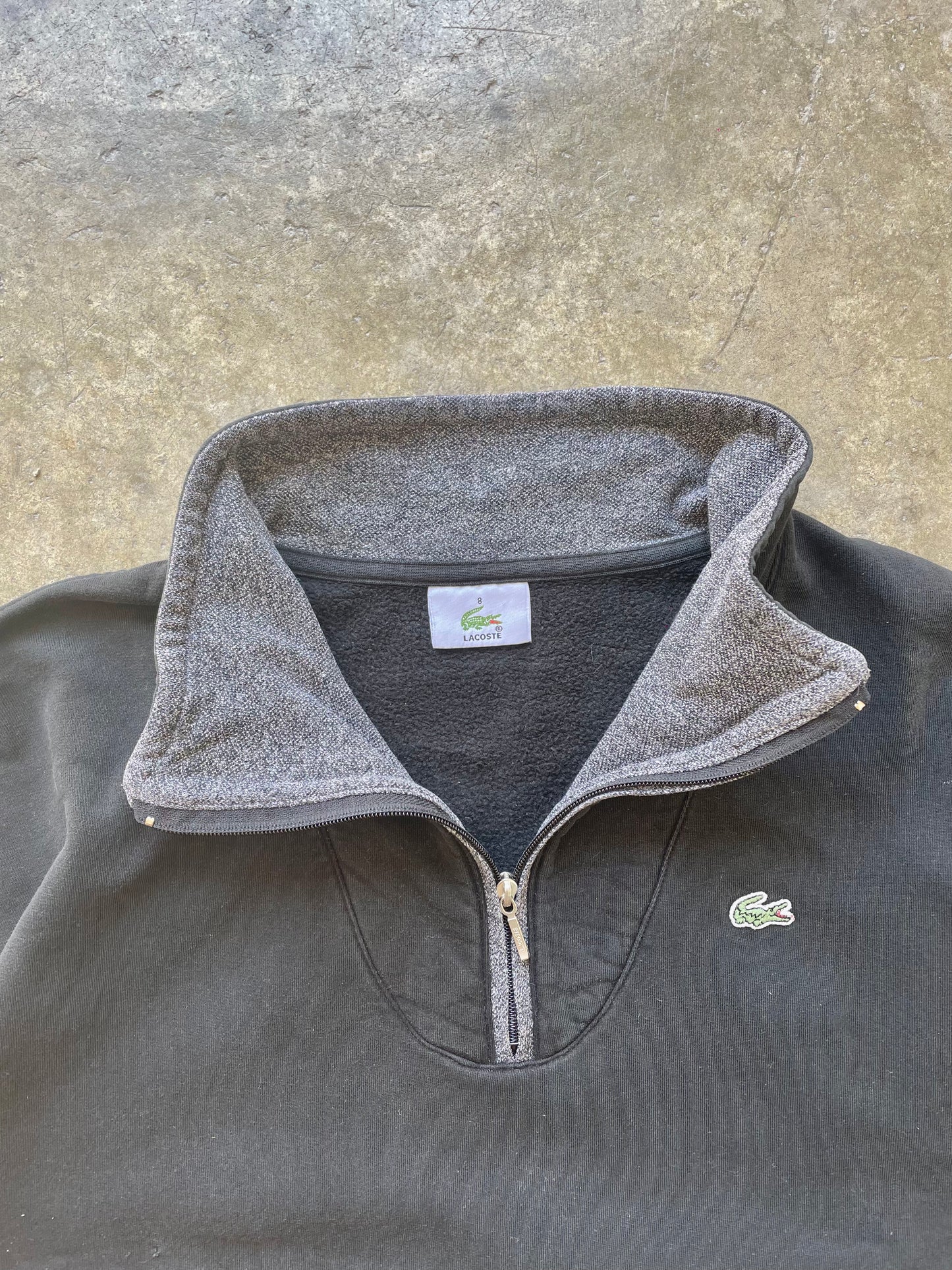 Lacoste Vintage Black Quarter Zip - L