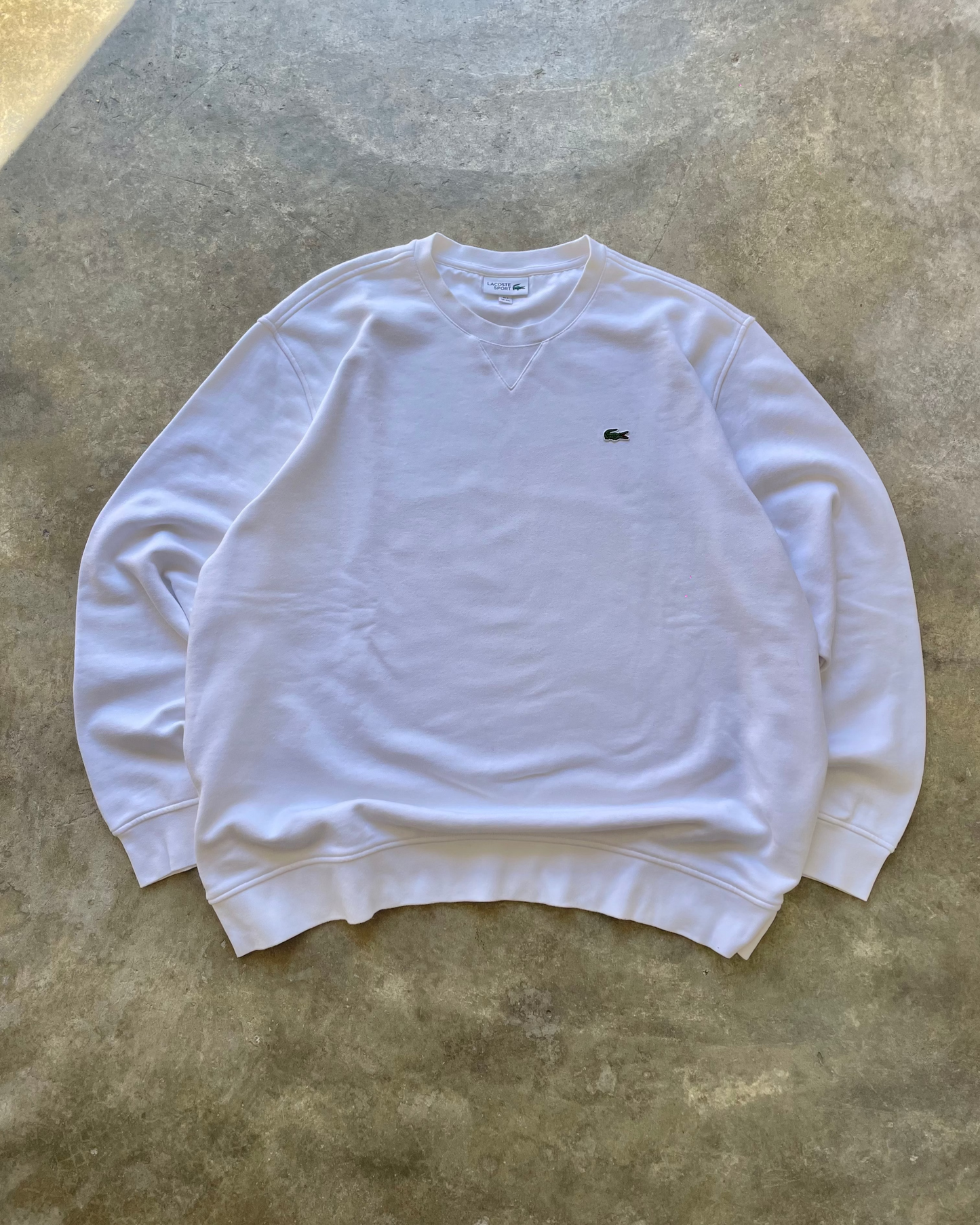 Lacoste Classic White Crewneck - XL