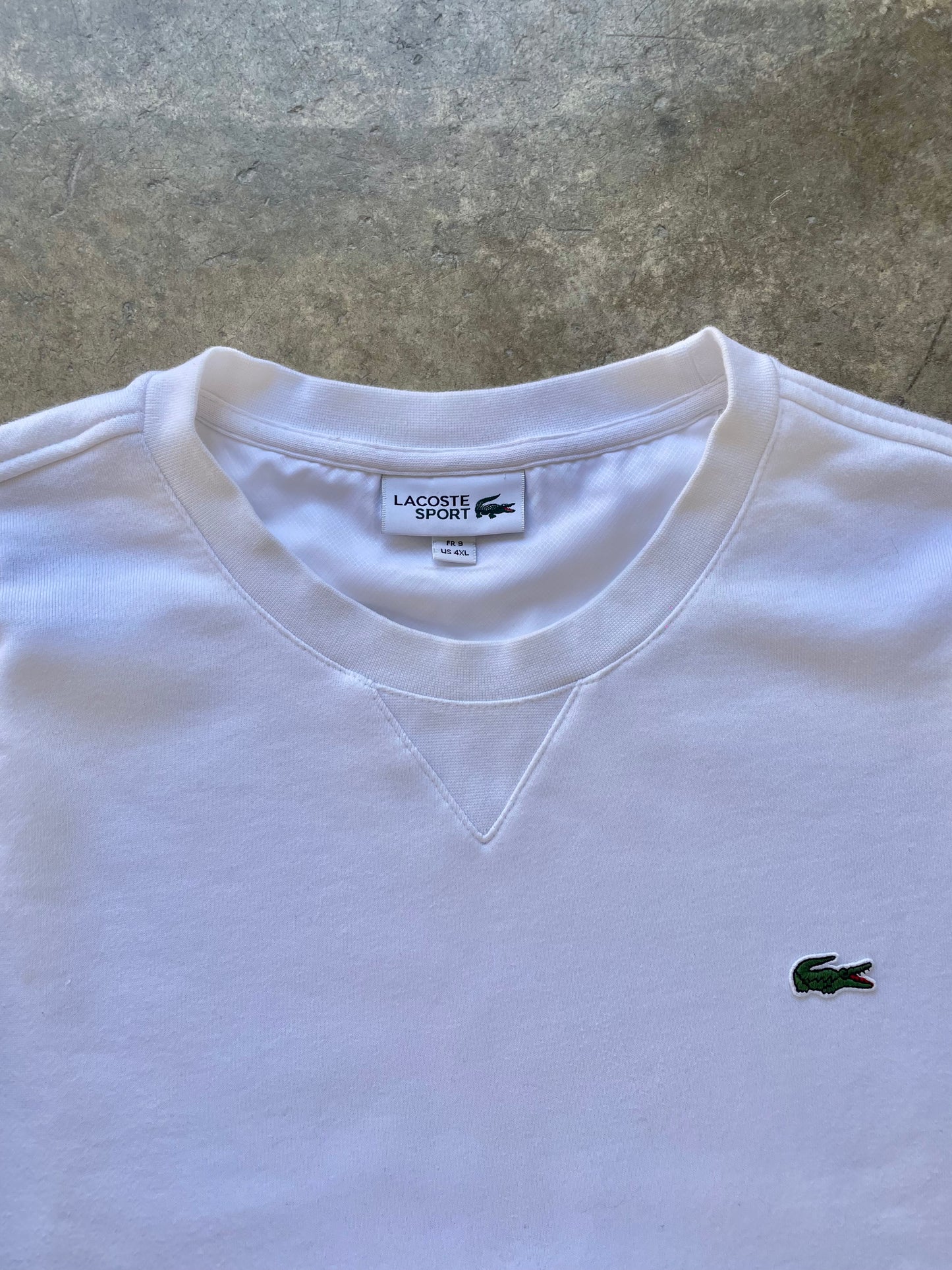 Lacoste Classic White Crewneck - XL