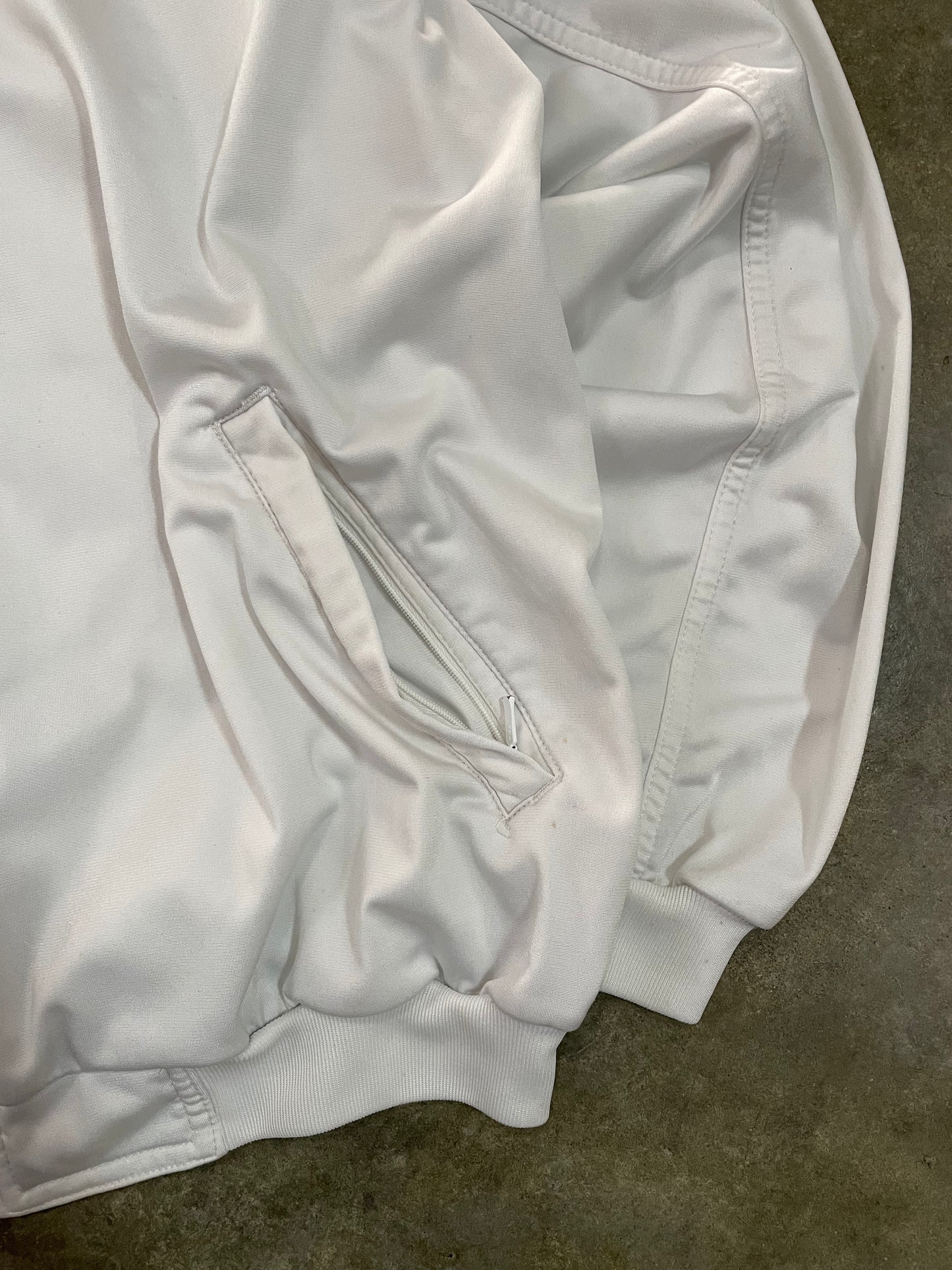 Nike Vintage White & Black Track Jacket - M