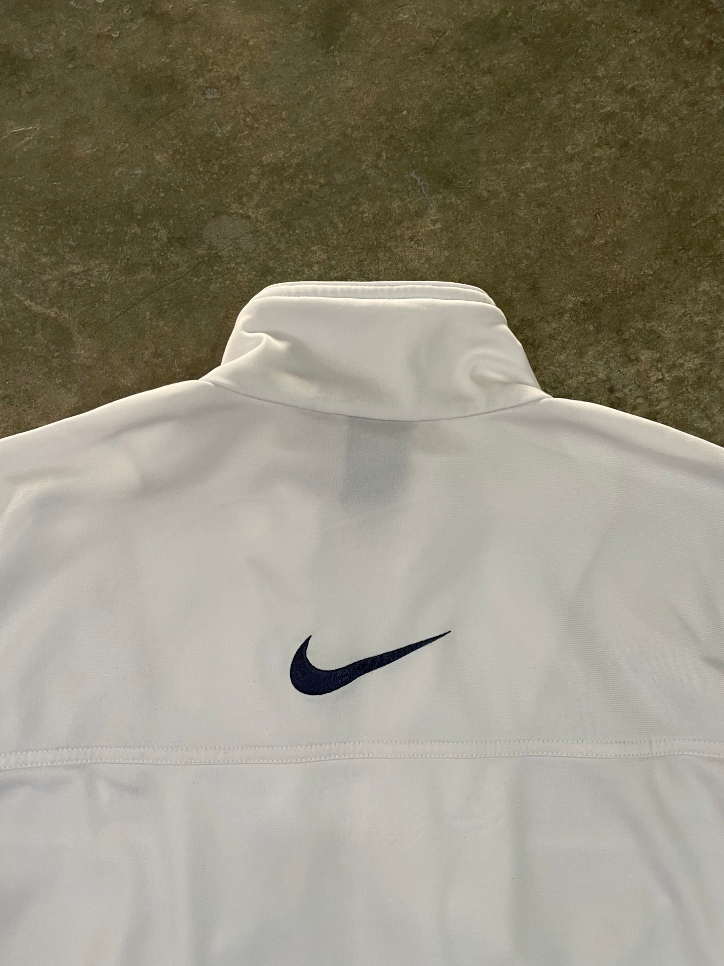 Nike Vintage White & Black Track Jacket - M
