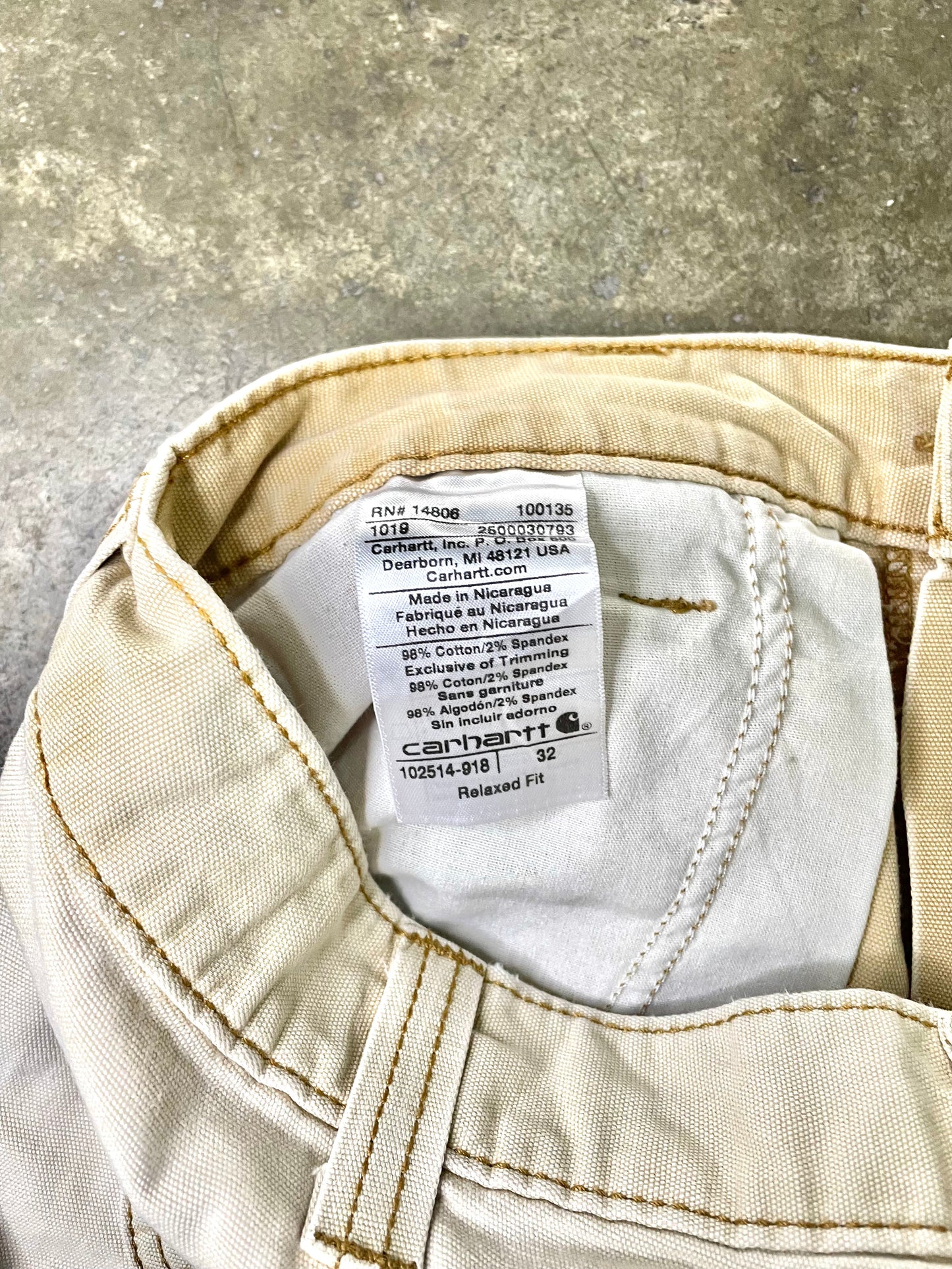 Carhartt Worwear Beige Jorts - 42