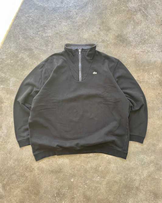 Lacoste Vintage Black Quarter Zip - L