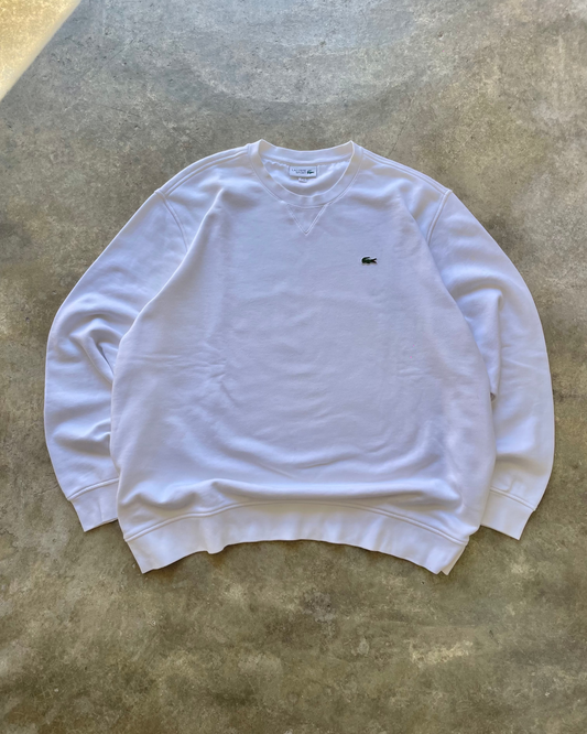 Lacoste Classic White Crewneck - XL