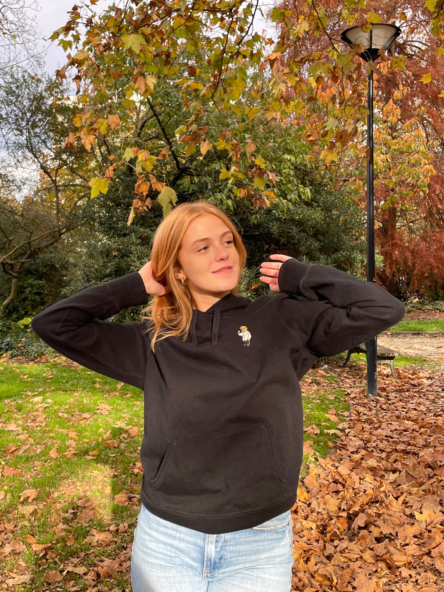 Ralph Lauren Polo Bear Vintage Black Hoodie - M