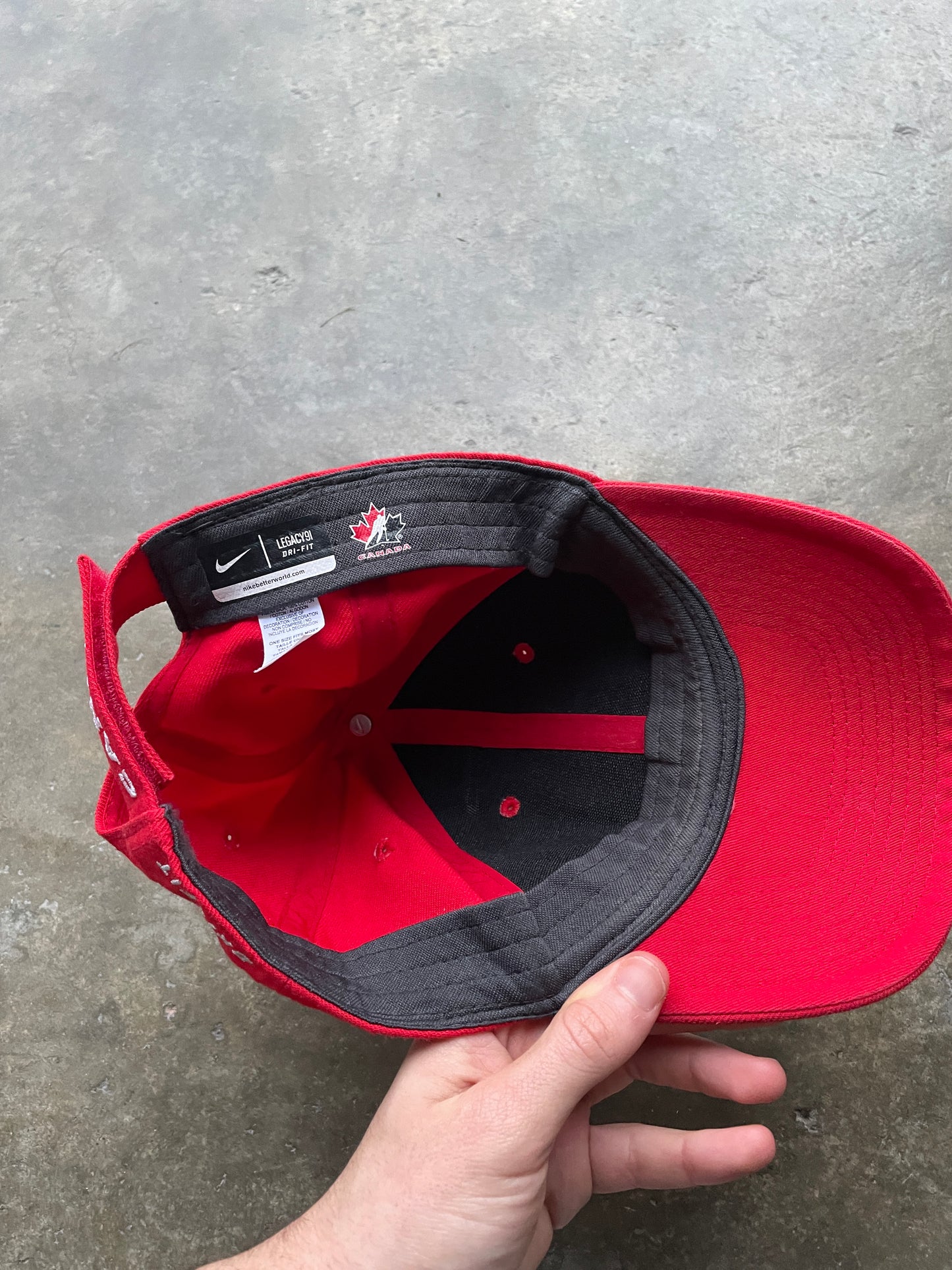 Nike X Canada Hockey Team 100years anniversary Red Hat