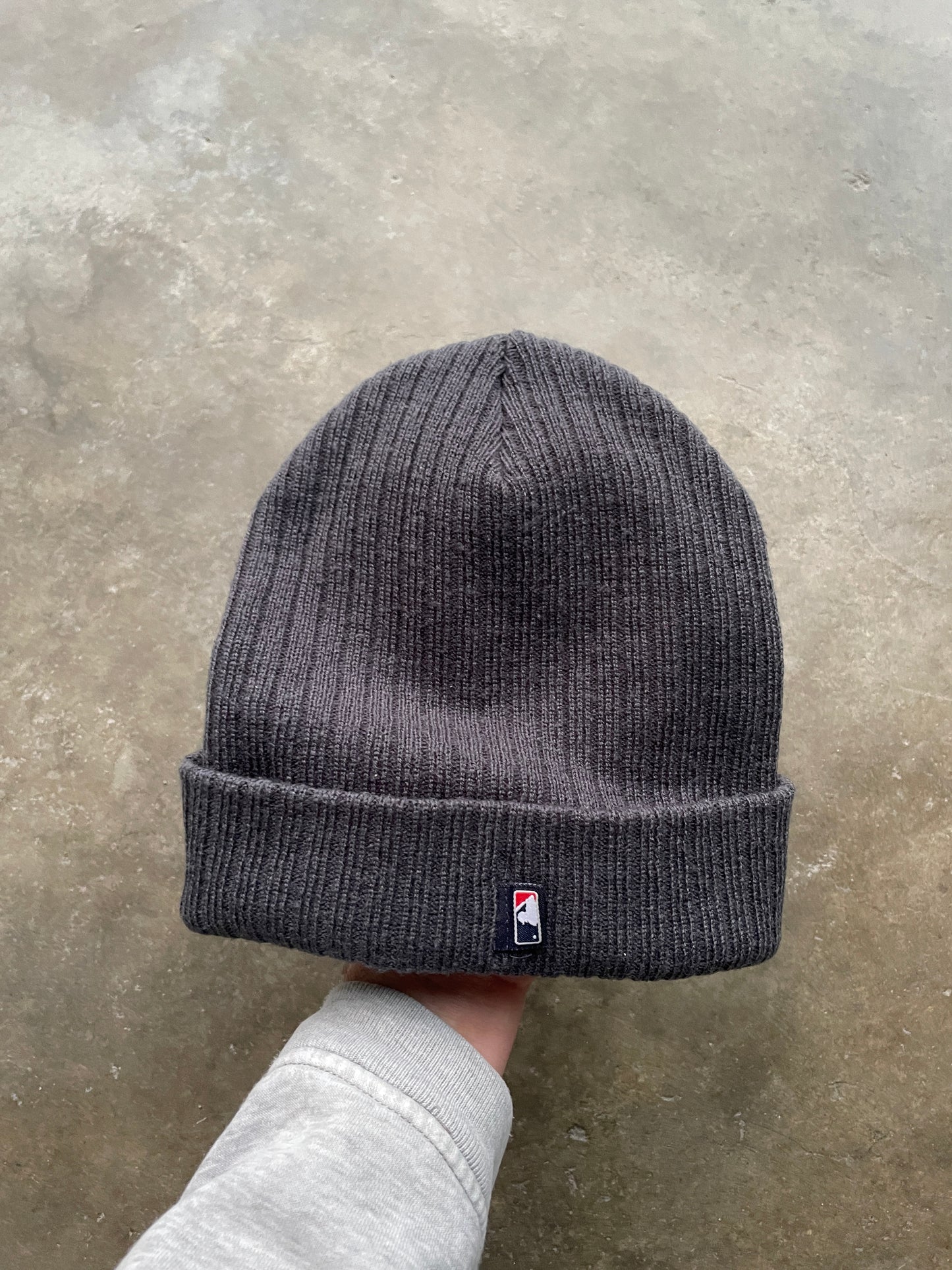 NY Yankees X Adidas Grey & Red Beanie