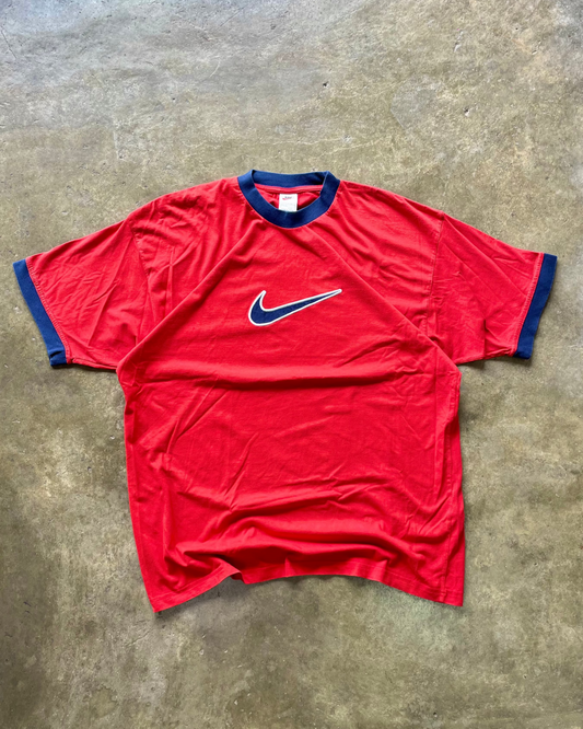 Nike Vintage Red & Dark Blue T-shirt - XL
