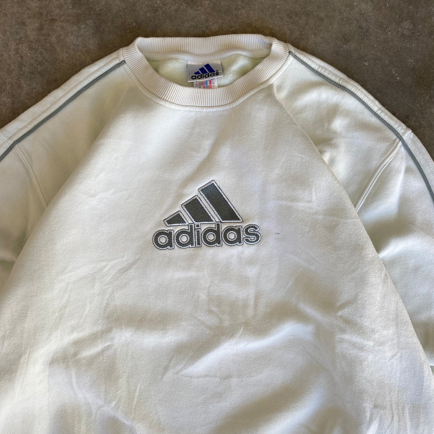 Vintage Adidas Big Logo Crewneck - L